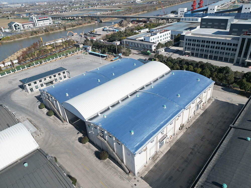 Grain Storage Warehouse Cement Roofing Project in Gaoyou, Jiangsu